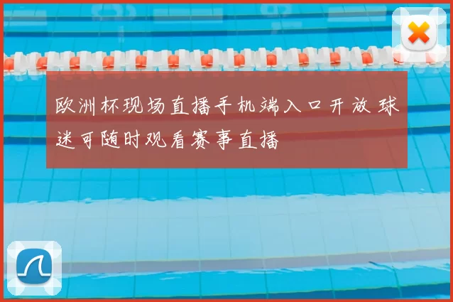 欧洲杯现场直播手机端入口开放 球迷可随时观看赛事直播